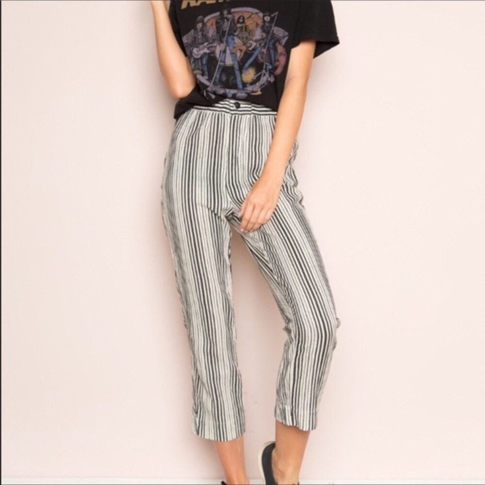 Brandy Melville Striped Tilden Pants